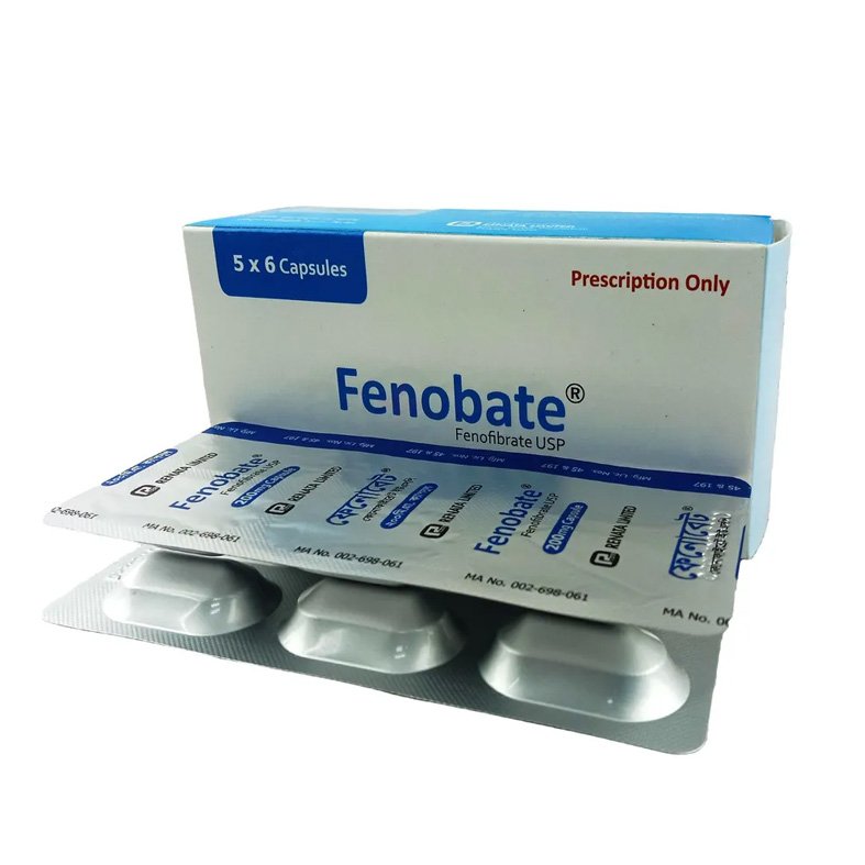 Fenobate Capsule 200 mg – Fenofibrate