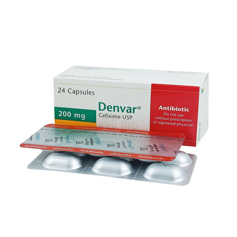 Denvar Capsule 200 mg (Cefixime Trihydrate)
