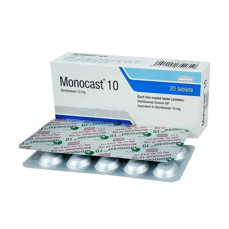 Monocast 10mg Tablet (Montelukast Sodium 10 mg)