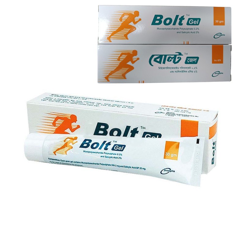 Bolt Gel 30g (Mucopolysaccharide Polysulphate 0.2% and Salicylic Acid 2%)