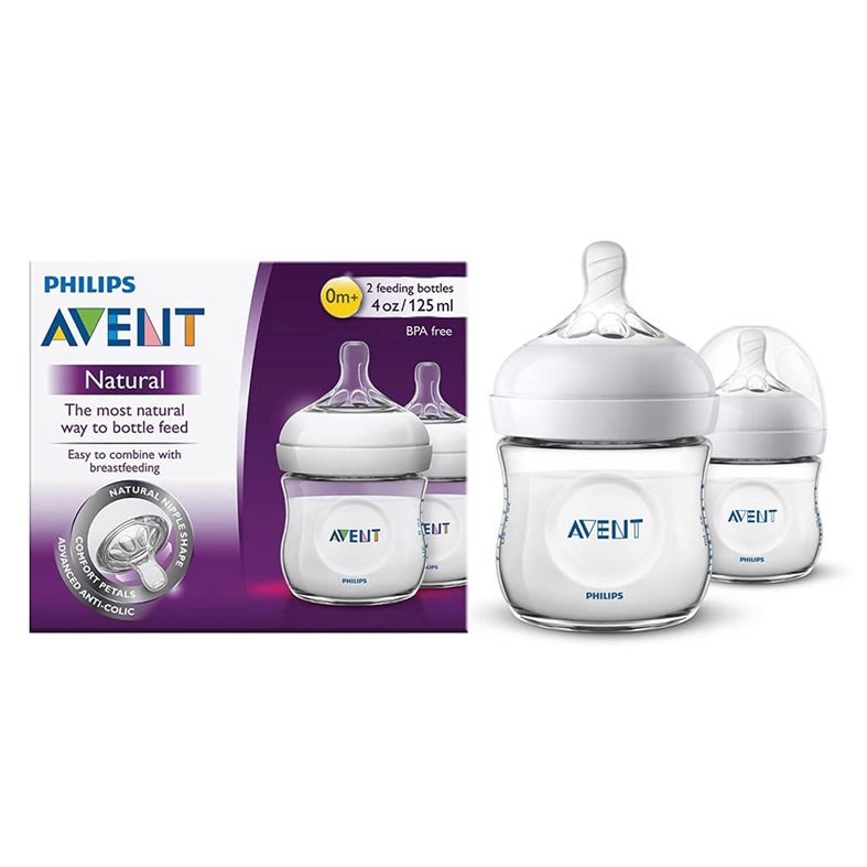 Philips Avent Natural Feeder Bottle 0 Month Plus 125 ml (Pack Of 2)