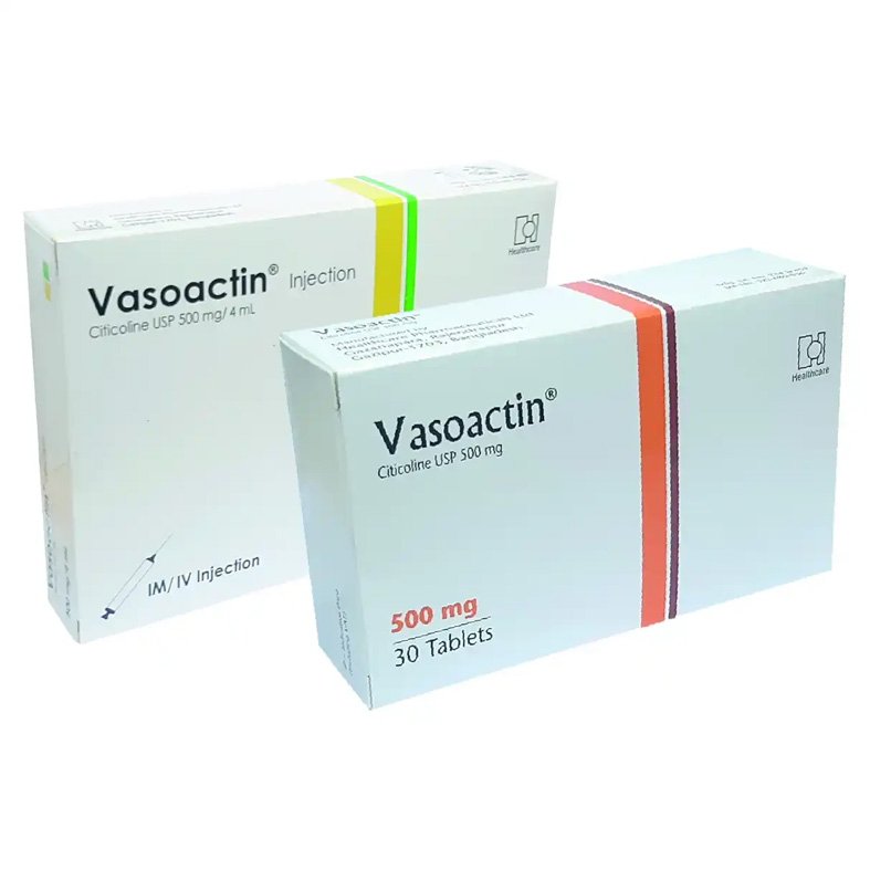 Vasoactin Injection 500 mg/4 ml (Citicoline Sodium)