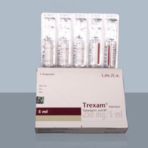 Trexam 5ml ampoule Injection 250 mg/5 ml (Tranexamic Acid 250 mg/5 ml)