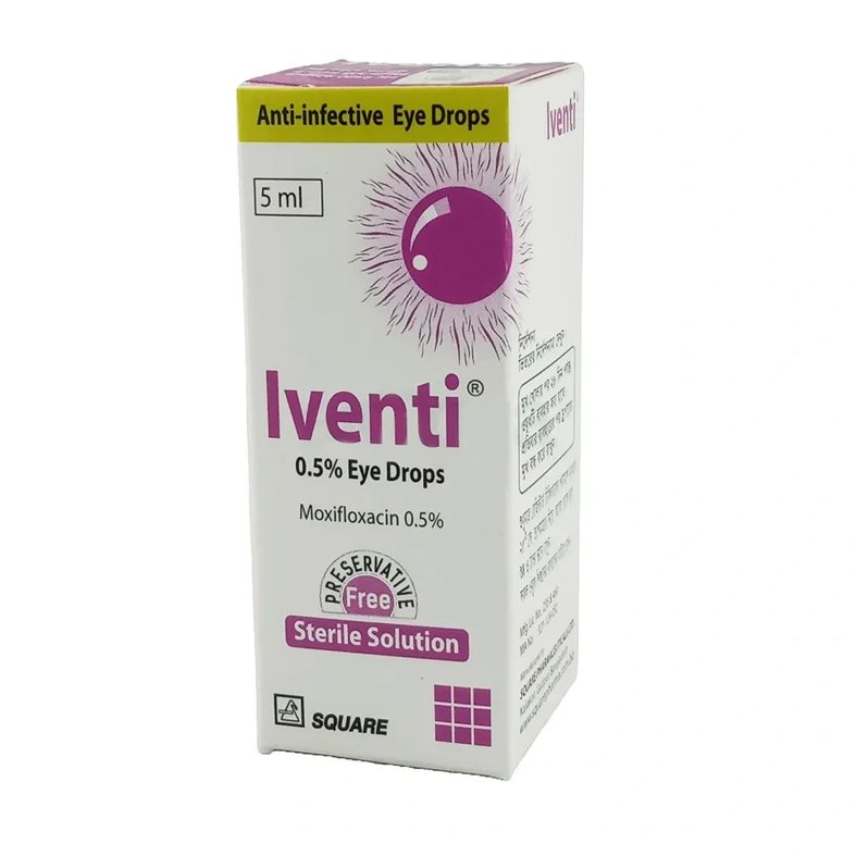 Iventi 5ml Ophthalmic Solution (Moxifloxacin Hydrochloride 0.5%)