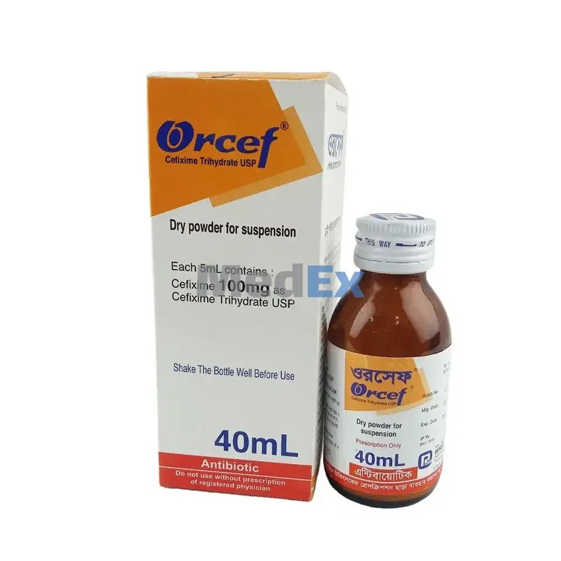 Orcef Suspension 100 mg/5 ml – Cefixime Trihydrate