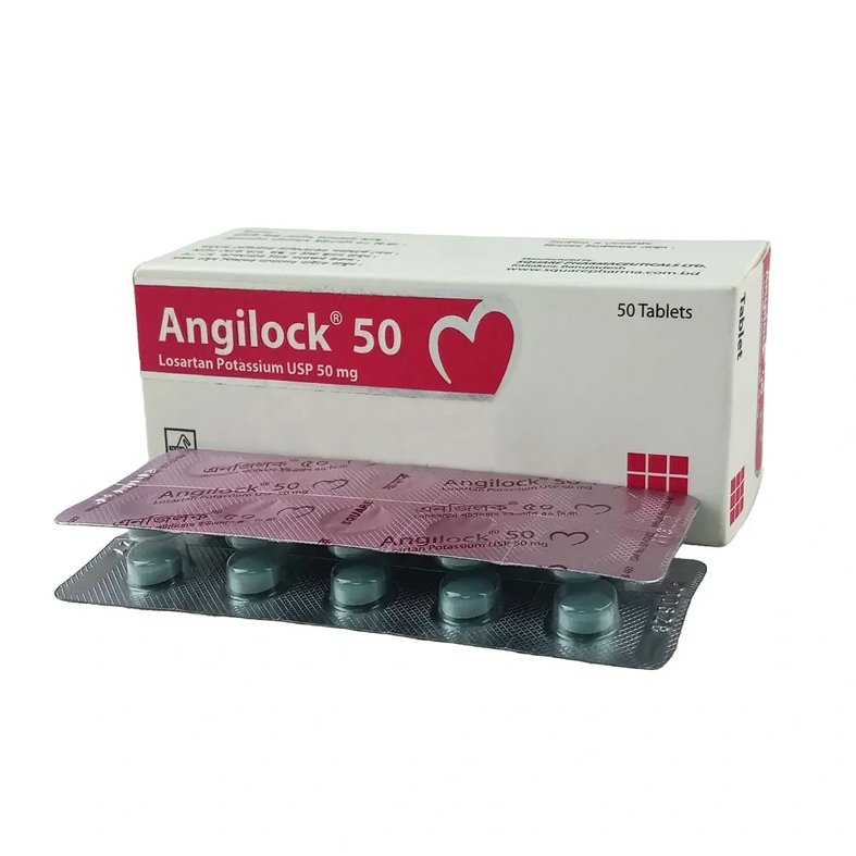 Angilock Tablet 50mg (Losartan Potassium 50 mg)