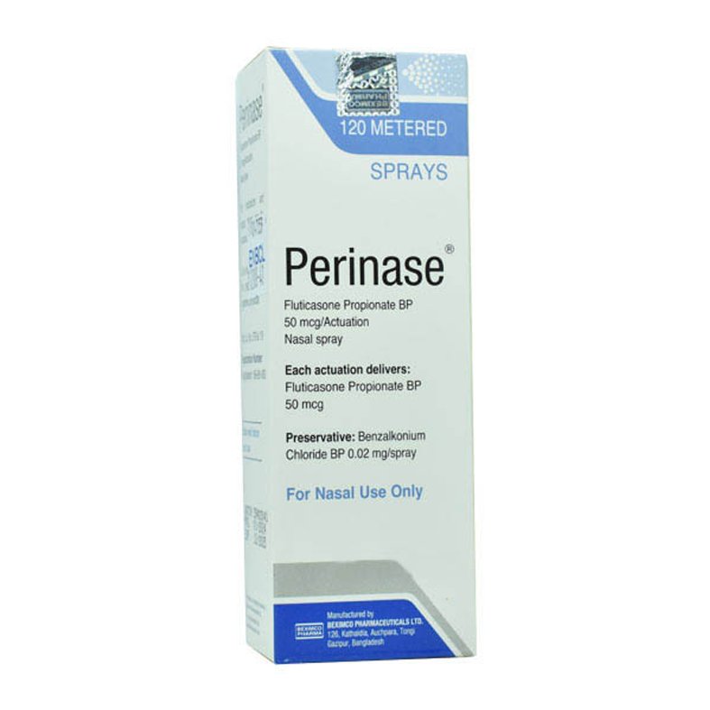 Perinase Nasal Spray (Fluticasone Propionate 50 mcg/spray)