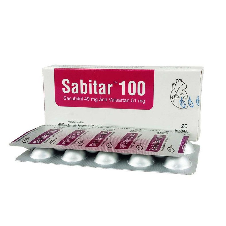 Sabitar Tablet (Sacubitril+Valsartan 49mg+51mg)