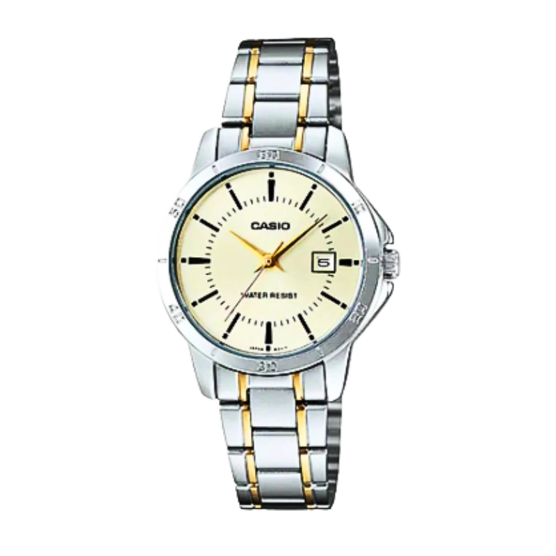 Casio Quartz Stainless Steel Ladies Watch - LTP-V004SG-9AUDF