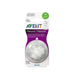 Philips Avent Bottle Nipple - 1 Month Plus - 2 Pcs