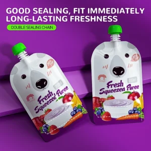 Baby Bear Bite Bite Music Fruit Food Bag Reusable – 1 pcs