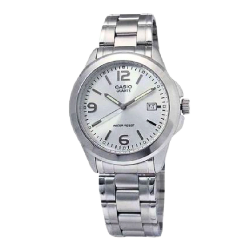 Silver Analog Stainless Steel Strap Watch For Women - LTP-1215A-7ADF