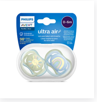Philips Avent Ultra Air Pacifier 2 Pack SCF085/58