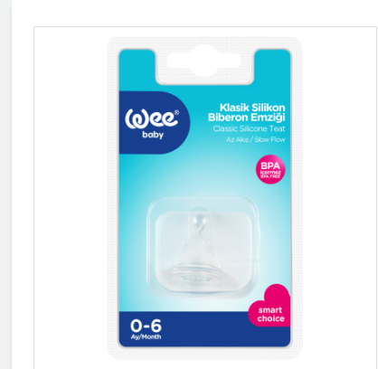 Wee Baby Classic Plus Silicone Teat (0-6 Months)