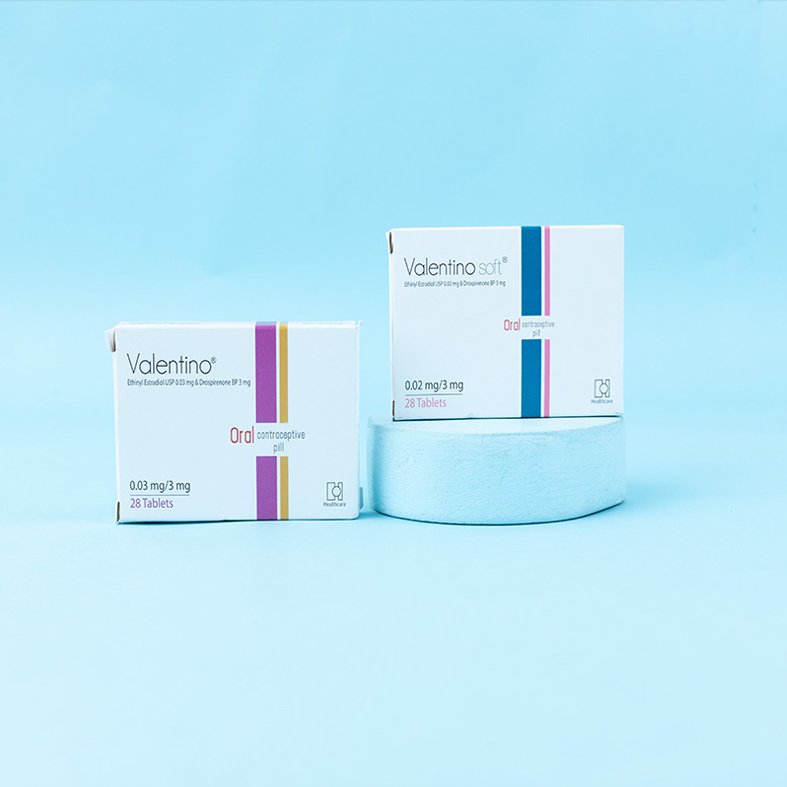 Valentino Tablet 3 mg+0.02 mg (Drospirenone + Ethinyl Estradiol 0.02 mg)