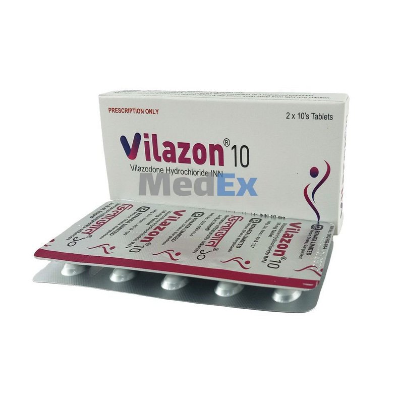 Vilazon 10 mg (Vilazodone Hydrochloride 10mg)