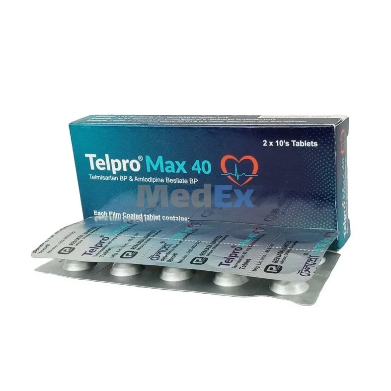 Telpro Max 5 mg+40 mg (Amlodipine Besilate + Telmisartan)