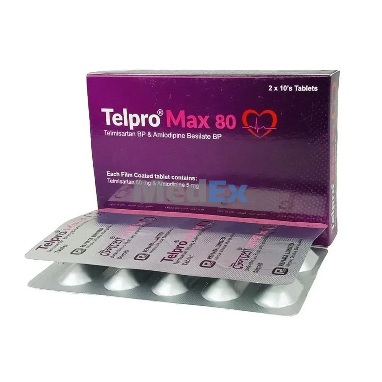 Telpro Max 5 mg+80 mg (Amlodipine Besilate + Telmisartan)