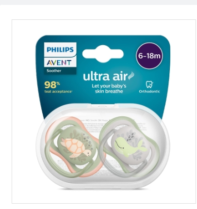 Philips Avent Ultra Air Pacifier 2 pcs 6–18 Months
