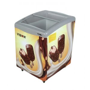 VISION Glass Door Chest Freezer 158L Ice