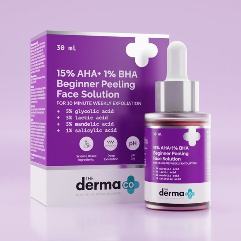 The Derma Co 15% AHA +1% BHA Beginner Face Serum