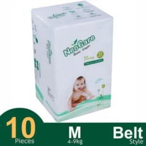 Neocare Premium Belt System Baby Diaper (4–9 kg) (10 Pcs)