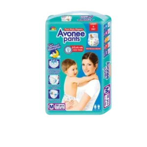 Avonee Pants System Baby Diaper (M Size) (7–12KG) (56PCS)