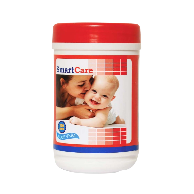 SmartCare Wet Wipes with Tube - 120 Pcs