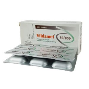 Vildamet Tablet 50 mg + 850 mg (Vildagliptin + Metformin Hydrochloride)