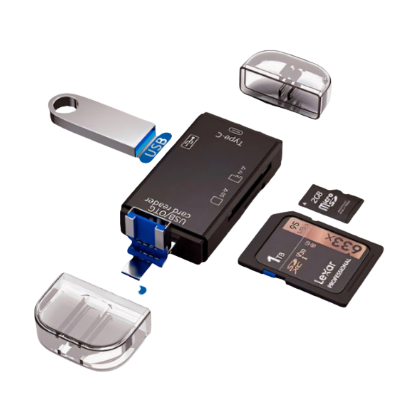 6-in-1 OTG Supported Card Reader