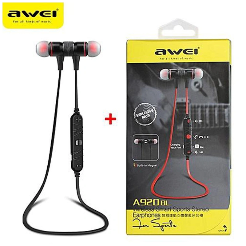 Awei A920BL Bluetooth Earbuds Sports Stereo Headphone