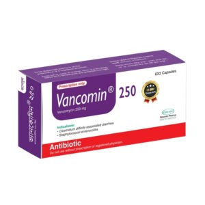 Vancomin Capsule 250 mg (Vancomycin Hydrochloride)