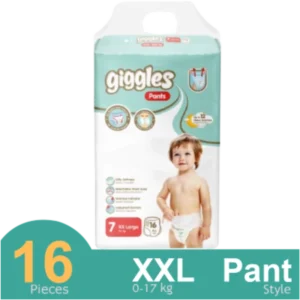 Giggles Pant System Baby Diaper Pants (XXL) (17Kg) (16 Pcs)