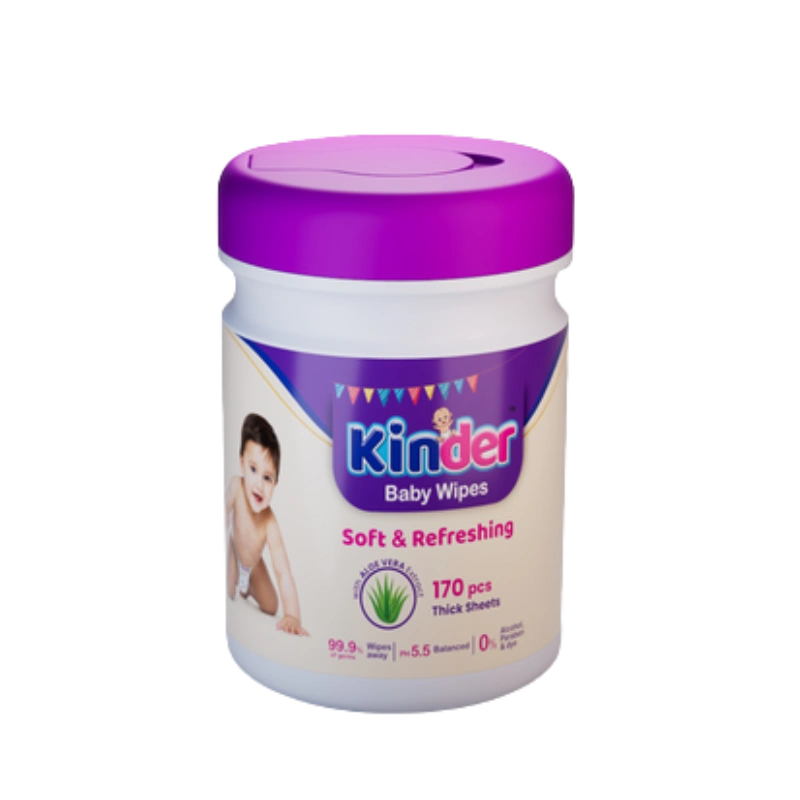Kinder Wet Wipes- 170 pcs Jar