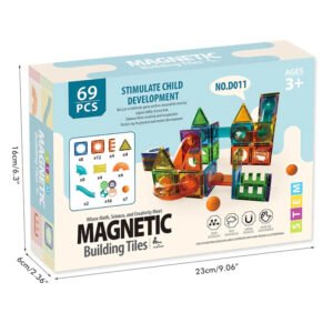 Magnetic Tiles - 69 pcs