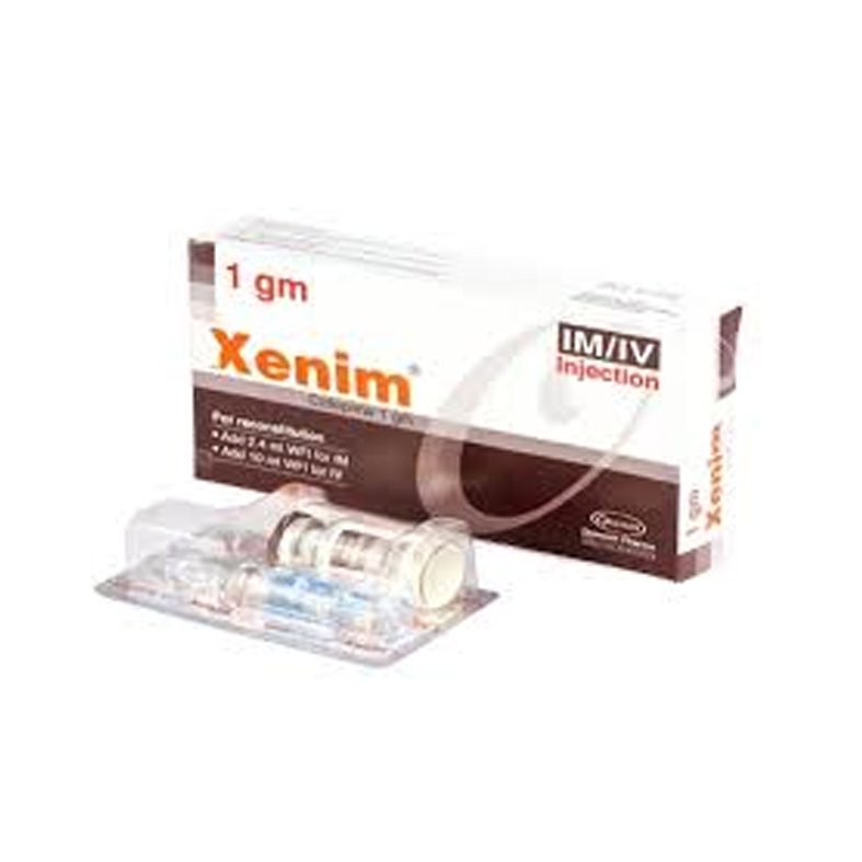 Xenim Injection 1 gm/vial (Cefepime Hydrochloride)
