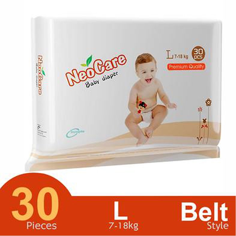 Neocare Premium Belt System Baby Diaper (7–18 kg) (30 Pcs)