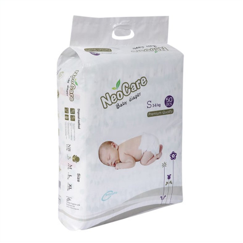 Neocare Premium Belt System Baby Diaper (3–6 Kg) (50 Pcs)