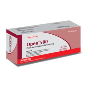 Open Tablet 500 mg (Phenoxymethyl Penicillin [Penicillin V])