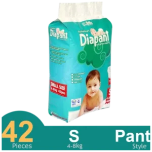 Bashundhara Pant System Baby Diaper (S Size) (4–8 kg) (42 pcs)