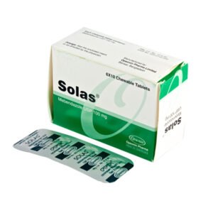 Solas Chewable Tablet 100 mg (Mebendazole)
