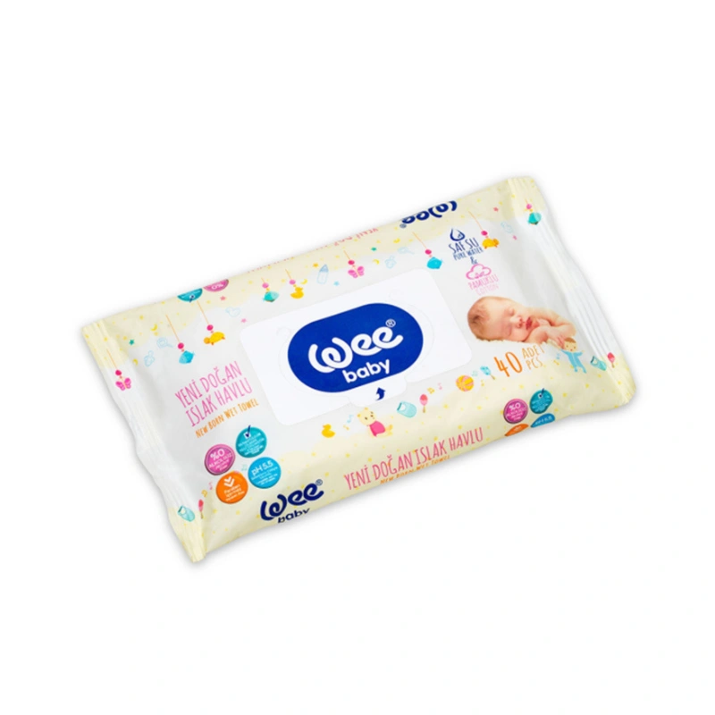 Wee Baby New Born Wet Towel (40pcs)