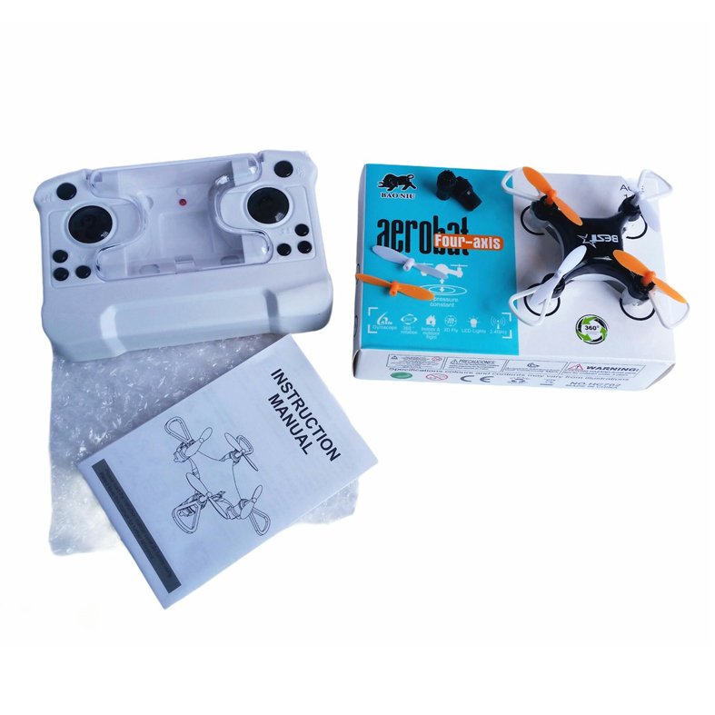 Mini Pocket 4 Axis Aerobat Quadrocopter Drone With Remote Control - Image 2