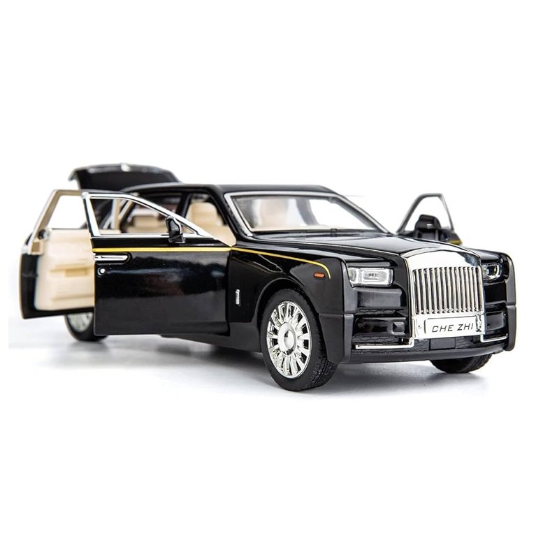 Rolls-Royce Big Metal Toy Car Fully Metal Car Pull Back System Car For Kids (Black)