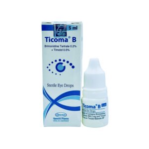 Ticoma B Eye Drop 0.2% + 0.5% (Brimonidine Tartrate + Timolol Maleate)