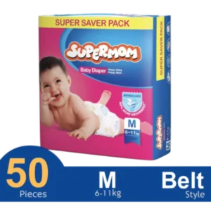 Supermom Belt System Baby Diaper (M Size) (6-11kg) (50pcs)