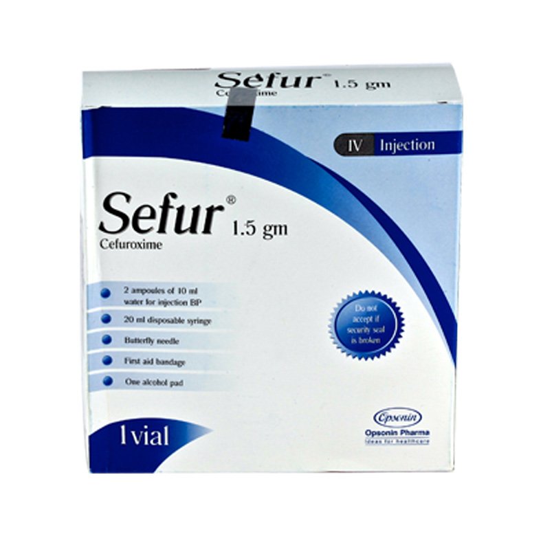 Sefur Injection 1.5 gm/vial (Cefuroxime Axetil)