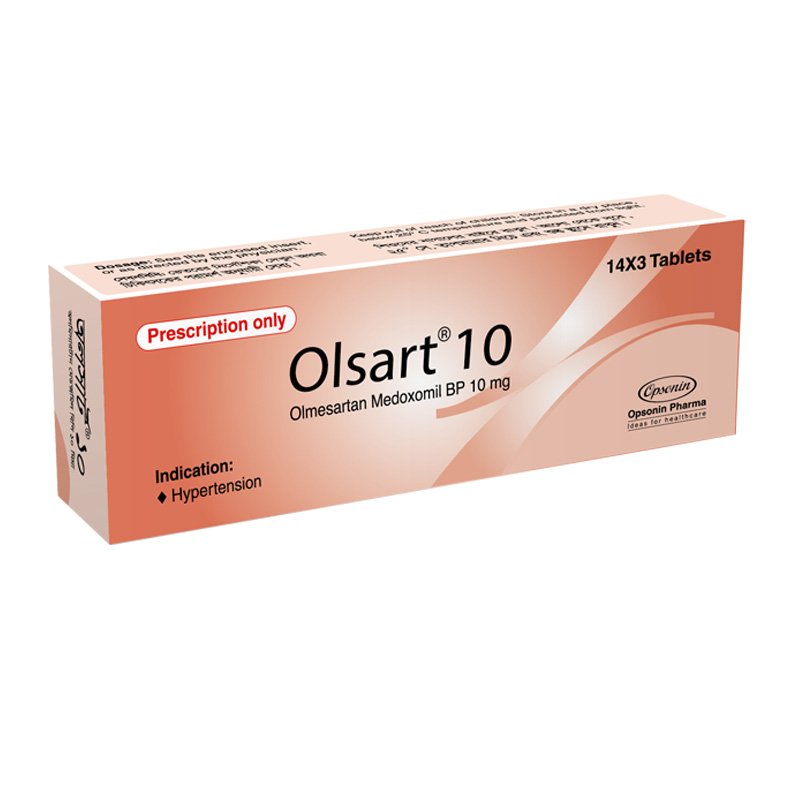 Olsart Tablet 10 mg (Olmesartan Medoxomil)