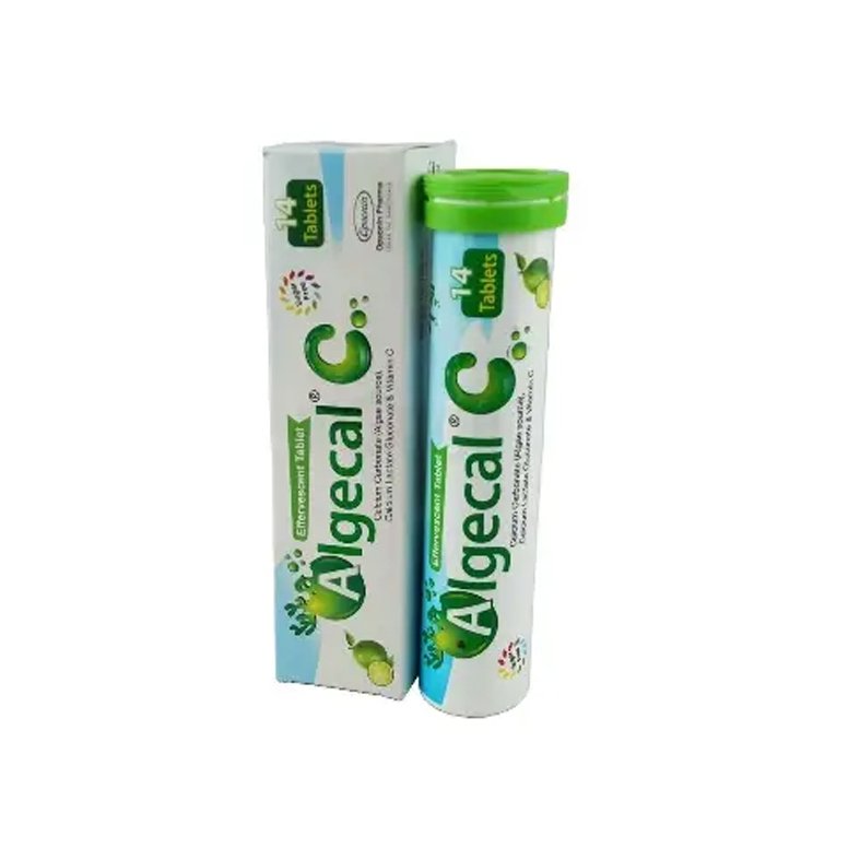 Algecal C Tablet (Calcium Lactate Gluconate + Calcium Carbonate + Vitamin C)