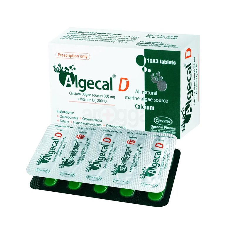 Algecal D Tablet (Algae Calcium + Vitamin D3)